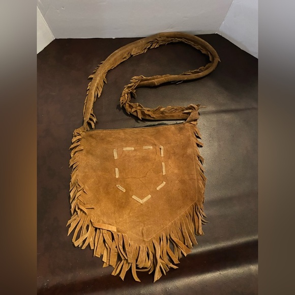 Suede fringe bag - Picture 1 of 8